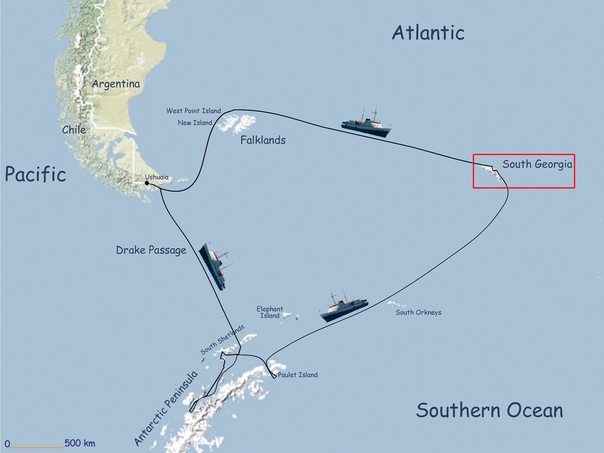 Antarktis - Süd Georgien